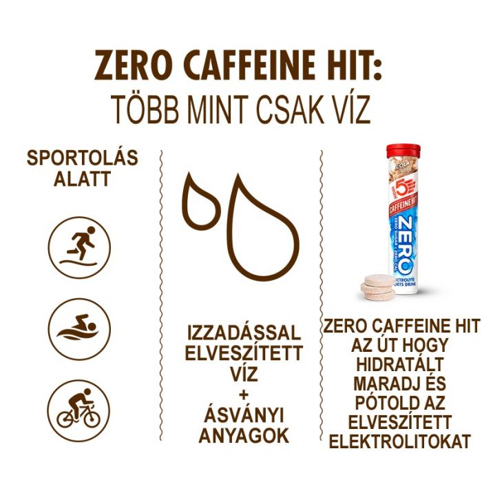 High5 ZERO Caffeine HIT – Cola (20 tabletta/fiola)