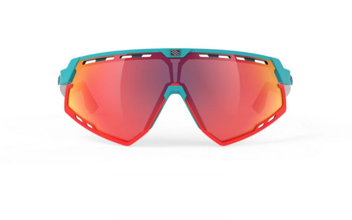 RUDY PROJECT DEFENDER EMERALD WHITE-RED FLUO BUMPERS/MULTILASER RED szemveg