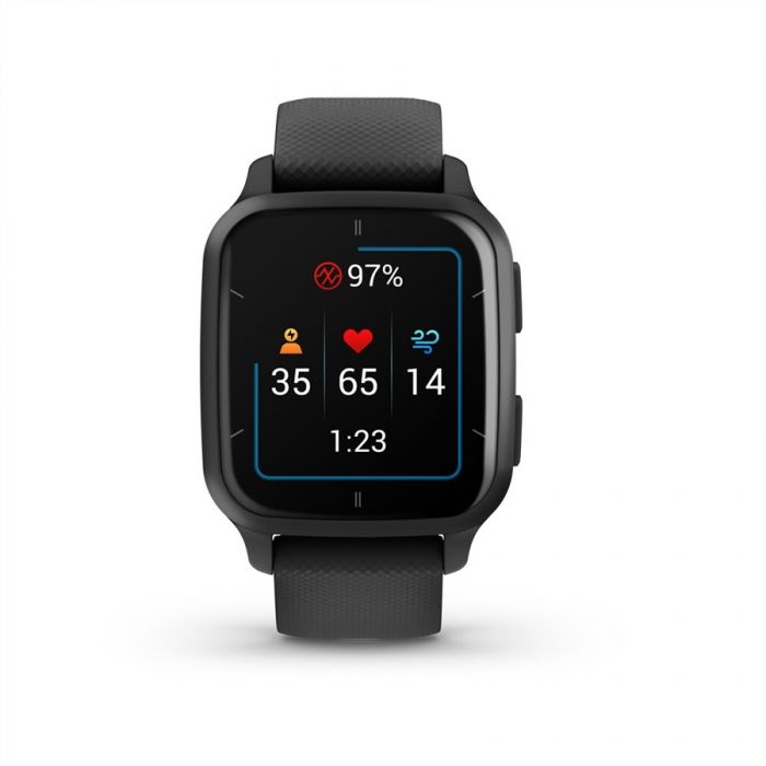 Garmin VENU SQ 2 MUSIC FEKETE, SZÜRKE KERETTEL