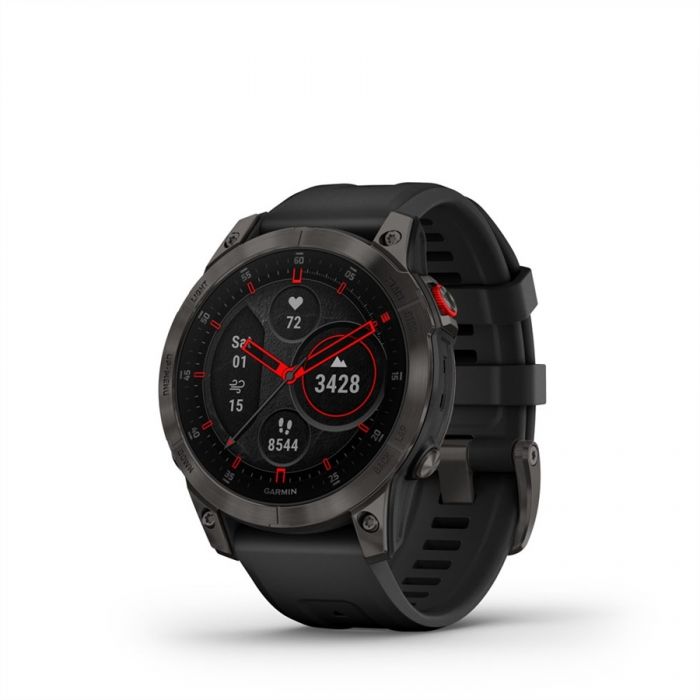 Garmin EPIX (GEN2) FEKETE SZRKE DLC TITNIUM, SZILIKON SZJJAL