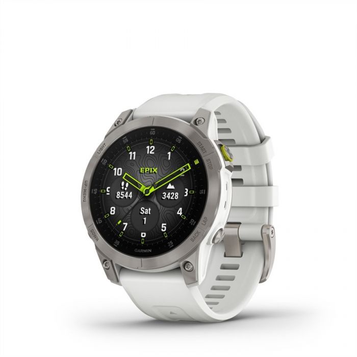 Garmin EPIX (GEN2) CARRERA FEHR TITNIUM, SZILIKON SZJJAL