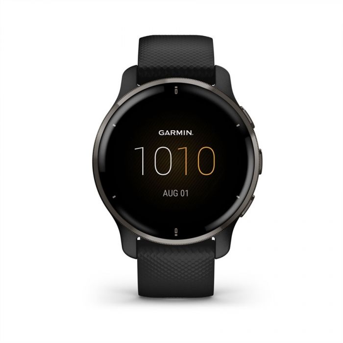 Garmin VENU 2 PLUS FEKETE FEKETE KERETTEL, S FEKETE SZILIKON SZJJAL