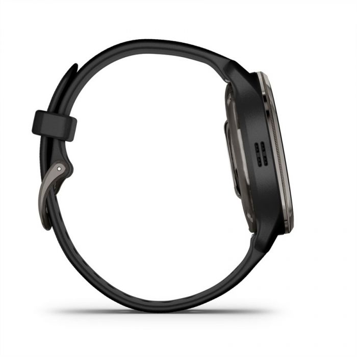 Garmin VENU 2 PLUS FEKETE FEKETE KERETTEL, S FEKETE SZILIKON SZJJAL