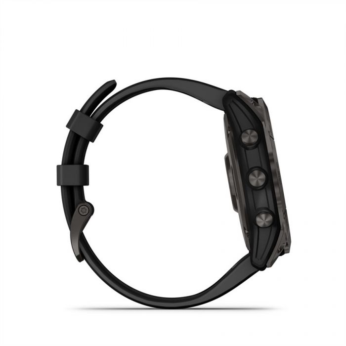 Garmin FENIX 7X SAPPHIRE SZRKE TITNIUM FEKETE SZILIKON SZJJAL (SOLAR)