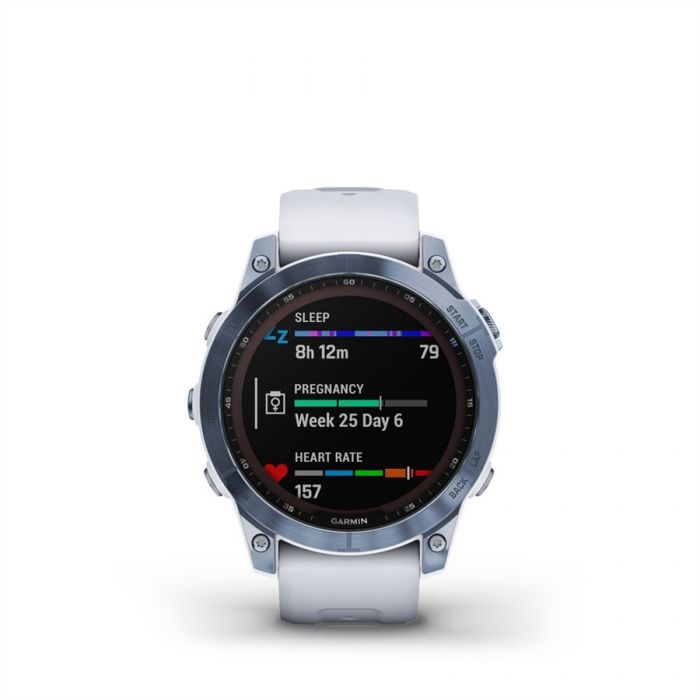 Garmin FENIX 7 SAPPHIRE SVNYKK TITNIUM, FEHRK SZN SZILIKON SZJJAL (SOLAR)