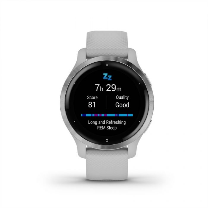Garmin VENU 2S VILÁGOSSZÜRKE, EZÜST KERETTEL