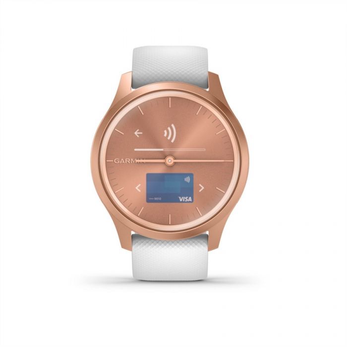 Garmin VVOMOVE STYLE ROSE GOLD FEHR SZILIKON SZJJAL ROSE GOLD CSATTAL