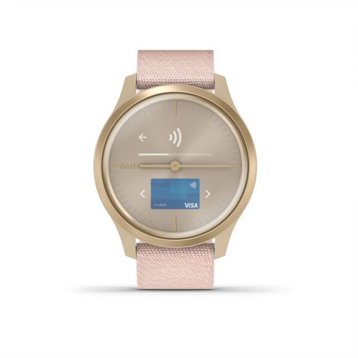 Garmin VVOMOVE STYLE LIGHT GOLD PINK NYLON SZJJAL, LIGHT GOLD CSATTAL