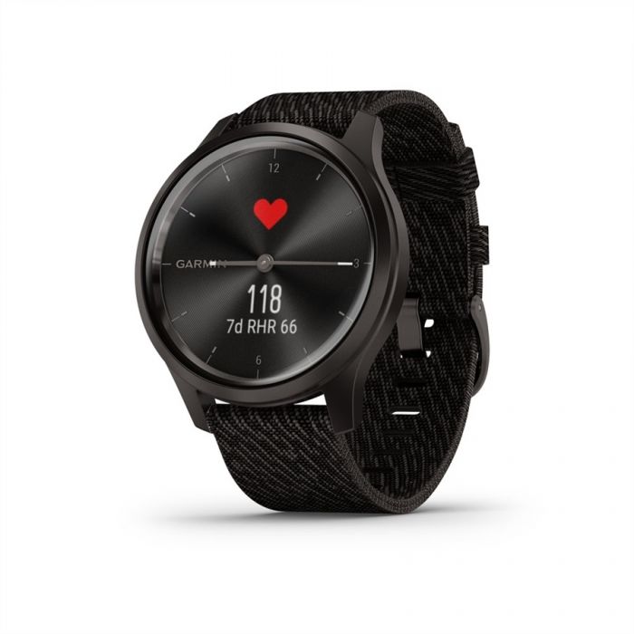 Garmin VVOMOVE STYLE FEKETE BORS FEKETE NYLON SZJJAL, SZRKE CSATTAL
