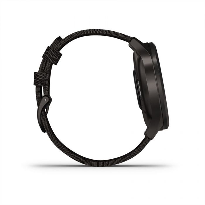 Garmin VVOMOVE STYLE FEKETE BORS FEKETE NYLON SZJJAL, SZRKE CSATTAL