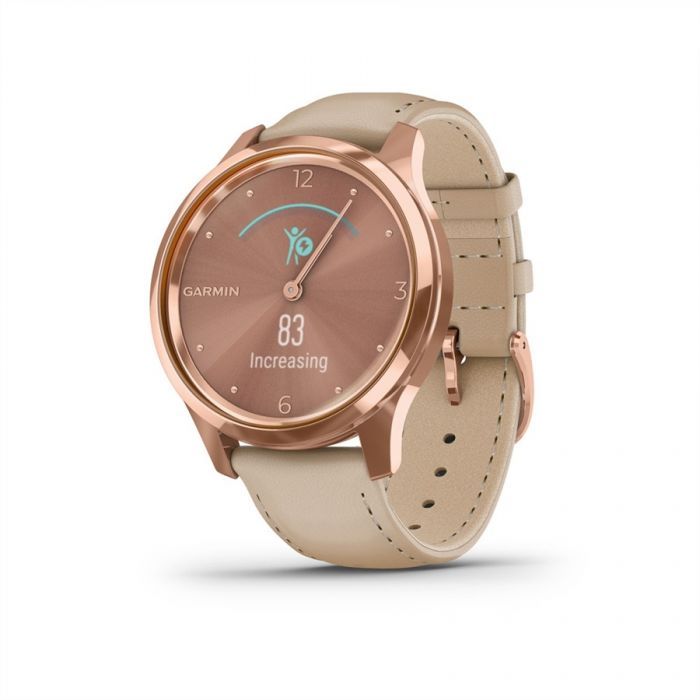 Garmin VVOMOVE LUXE ROSE GOLD K SZN BR SZJJAL, 18K ARANY CSATTAL