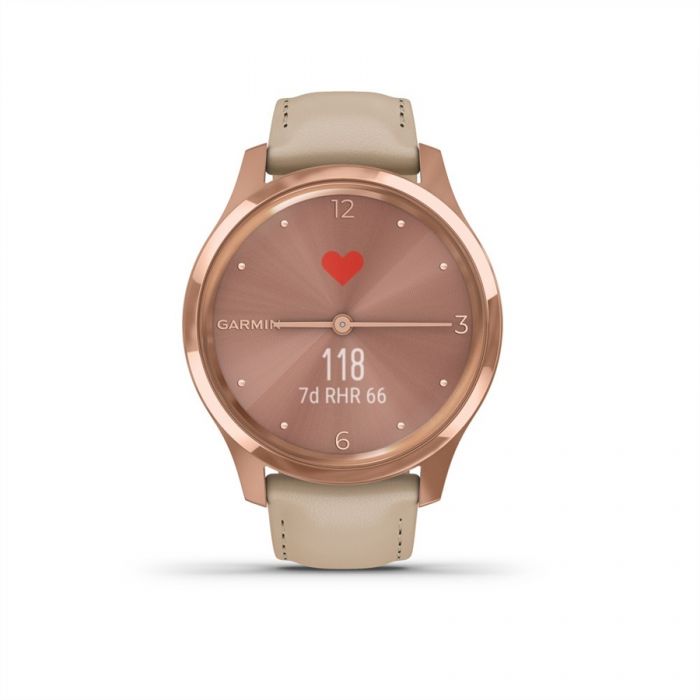 Garmin VVOMOVE LUXE ROSE GOLD K SZN BR SZJJAL, 18K ARANY CSATTAL