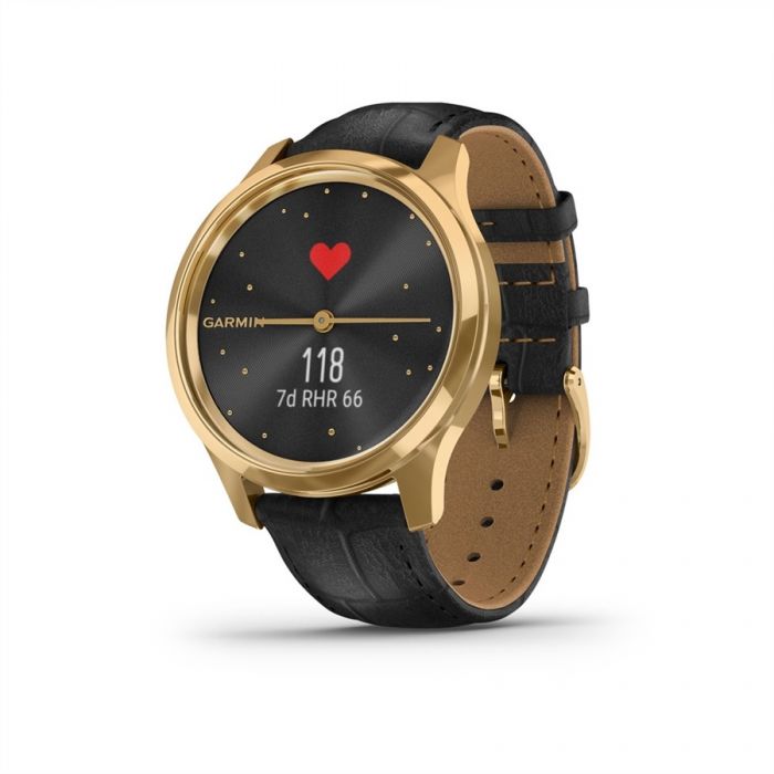 Garmin VVOMOVE LUXE FEKETE-24K ARANY FEKETE DOMBORNYOMOTT BR SZJJAL
