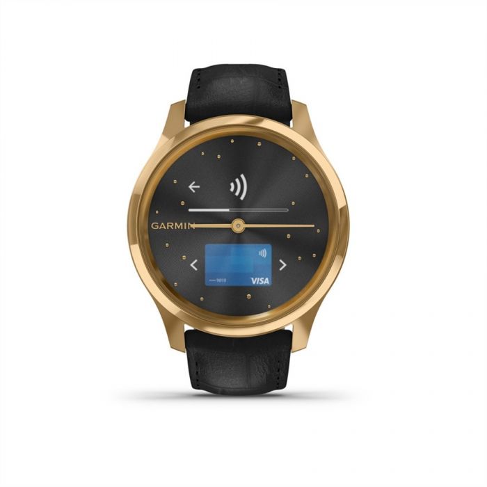 Garmin VVOMOVE LUXE FEKETE-24K ARANY FEKETE DOMBORNYOMOTT BR SZJJAL
