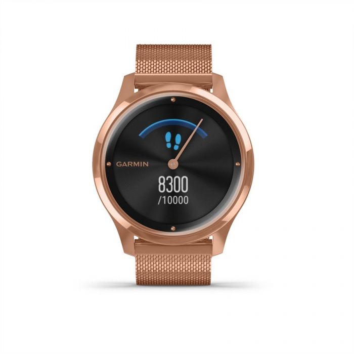 Garmin VVOMOVE LUXE ROSE GOLD-FEKETE MILNI TPUS FM 18K ROSE GOLD SZJJAL