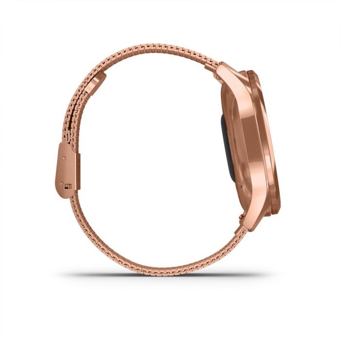 Garmin VVOMOVE LUXE ROSE GOLD-FEKETE MILNI TPUS FM 18K ROSE GOLD SZJJAL