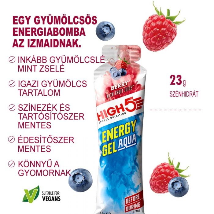 High5 Energy Gel Aqua Mlna 20x66g