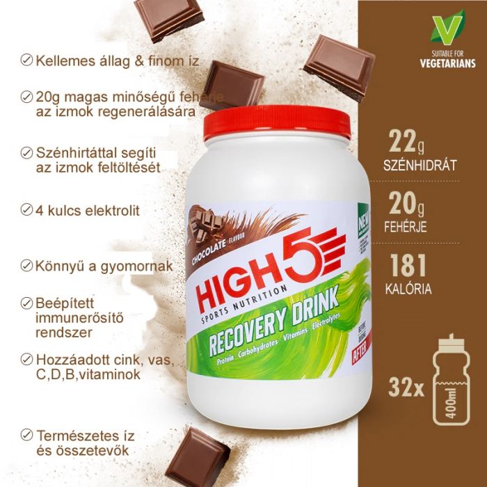 High5 Recovery Drink Csokold 1,6Kg (32 adag)