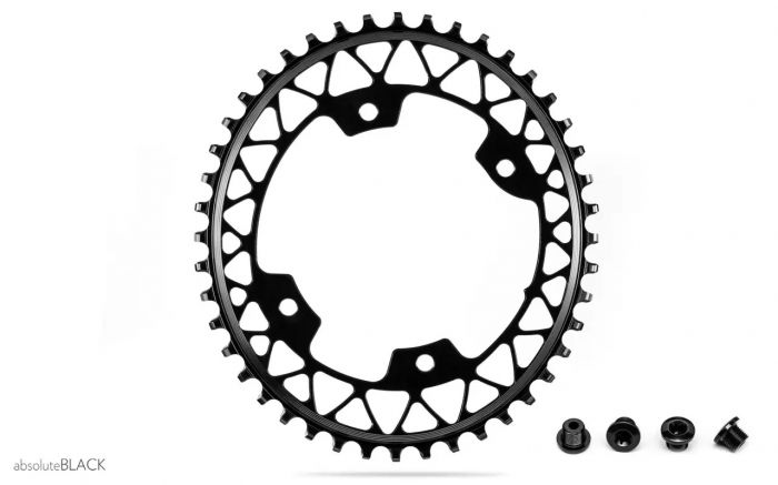 absoluteBLACK GRAVEL 1X OVAL 110/4 BCD narrow-wide 