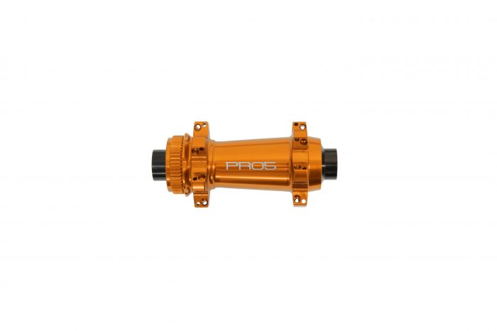 Hope Pro 5 100mm Straight pull center lock narancssrga els agy