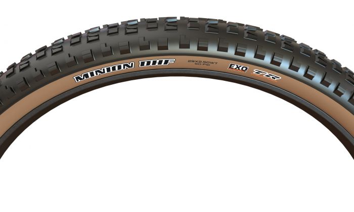 Maxxis MINION DHF 29x2.60 EXO/TR/TANWALL 1003g, hajtogathat, barna oldalfallal