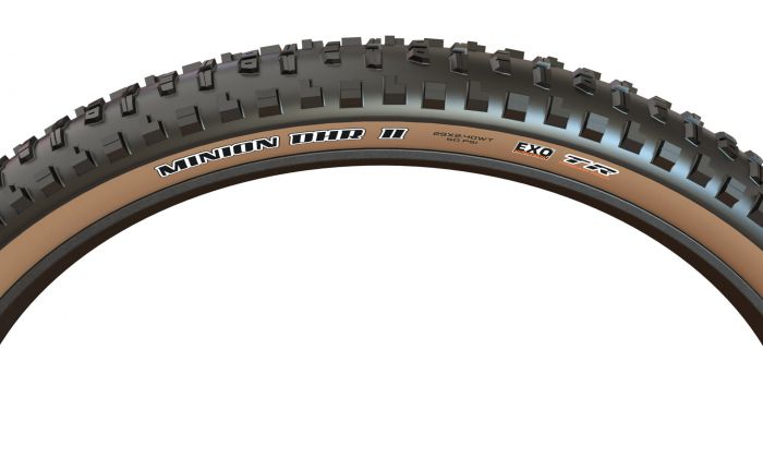 Maxxis MINION DHR II 29x2.60 EXO/TR/TANWALL 955g hajtogathat, barna oldalfa
