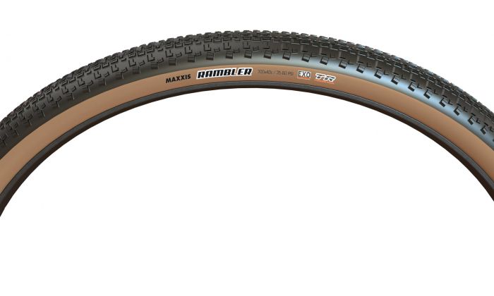 Maxxis RAMBLER 622x40 EXO/TR/TANWALL 491g hajtogathats, barna oldalfallal