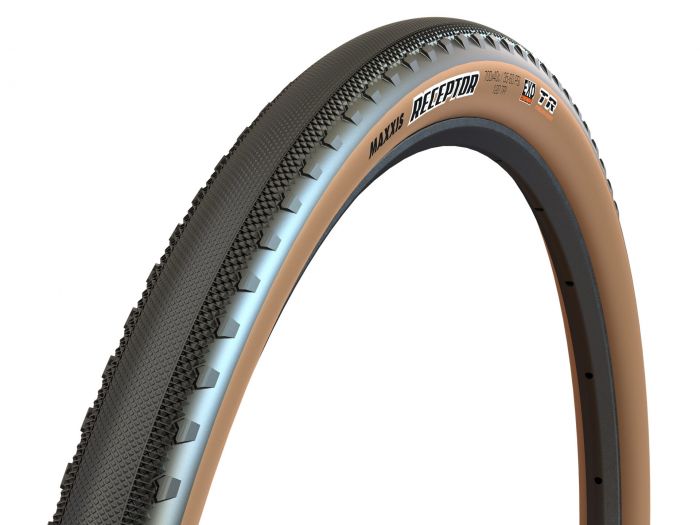 Maxxis RECEPTOR 622x40 EXO/TR/TANWALL 429g hajtogathats, barna oldalfallal