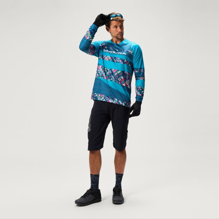 Endura PATCHWORK LTD PRINTED L/S TEE