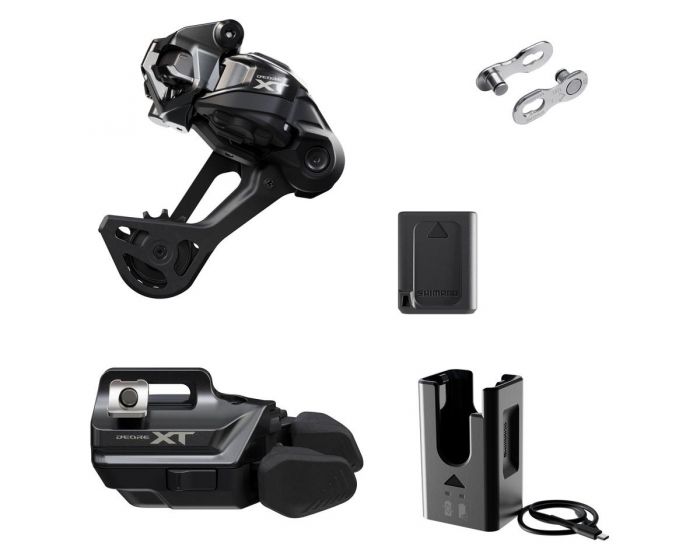 Shimano XT Di2 M8250 UPGRADE SET hosszkanalas vltval I-Spec EV vltkarral