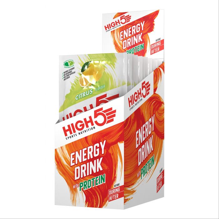 High5 4:1 Energy Drink + PROTEIN Citrom (12x47g)