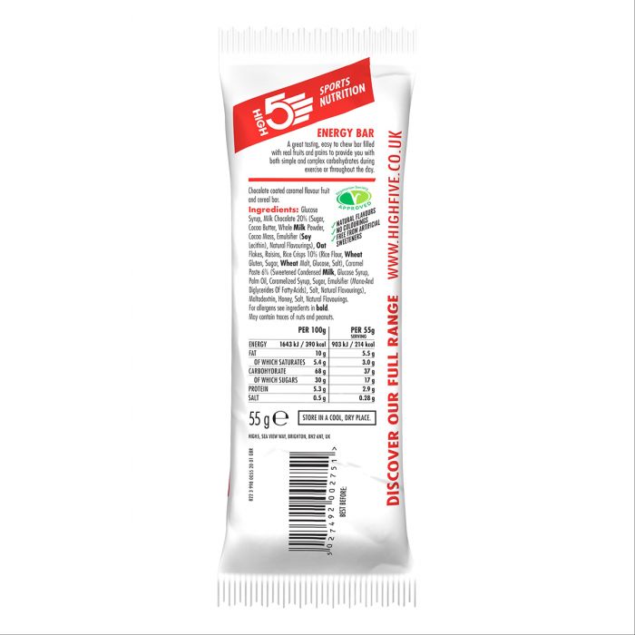 High5 (Sports Bar) Energy Bar Karamell 55g