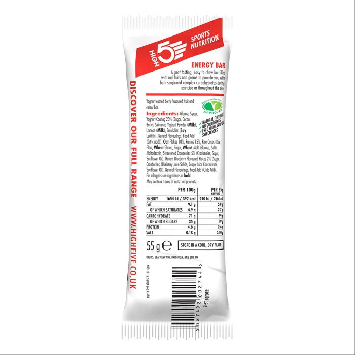 High5 (Sports Bar) Energy Bar Mlna/Joghurt 55g