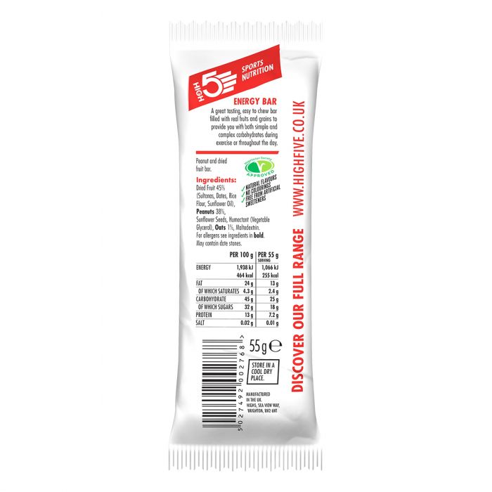 High5 Energy Bar Mogyor 55g