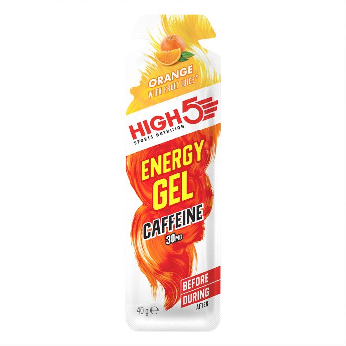 High5 Energy Gel Caffeine Narancs 20x40g (koffeines)