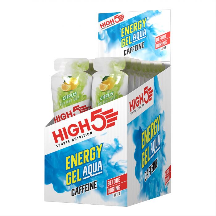 High5 (IsoGel Plus) Energy Gel Aqua Coffeine Citrus 20x66g