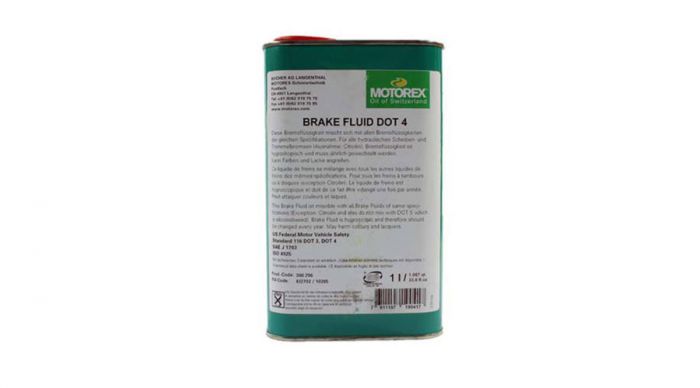 Motorex BRAKE FLUID DOT 4 fkfolyadk 1 liter