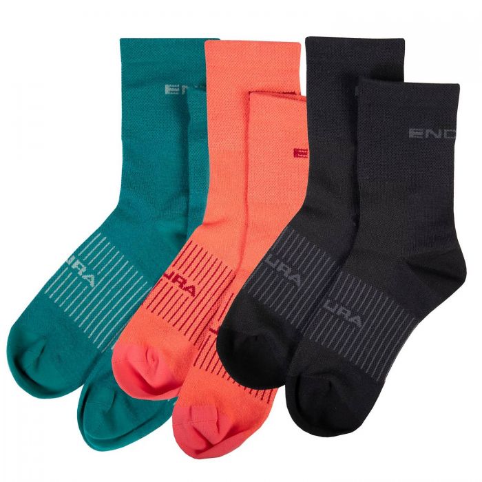 Endura WOMEN'S COOLMAX® RACE SOCK (3 pr) ni zokni