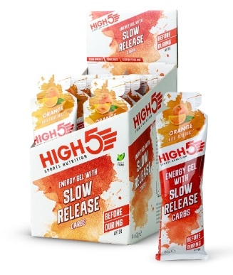 High5 Slow Release Energy Gel Narancs 14x62g