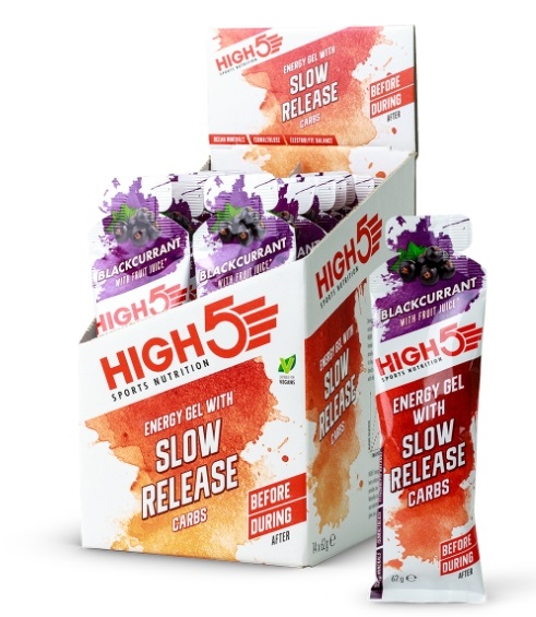 High5 Slow Release Energy Gel Feketeribizli 14x62g